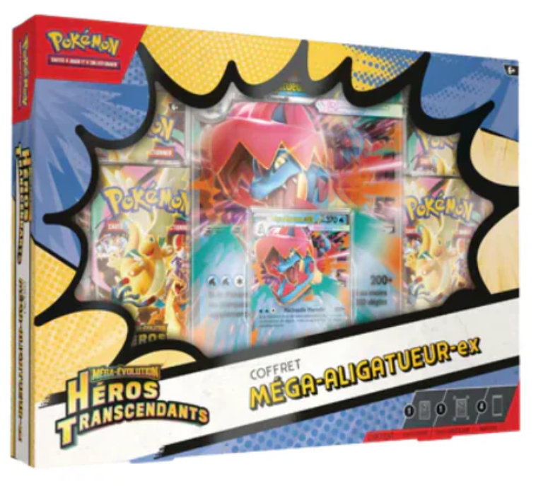 ⚠️Précommande⚠️Coffret Héros Transcendants - Méga-Aligatueur